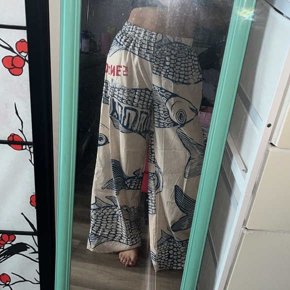 New! Vacation Vibes Palazzo Pants Sz XL - Picture 5 of 8